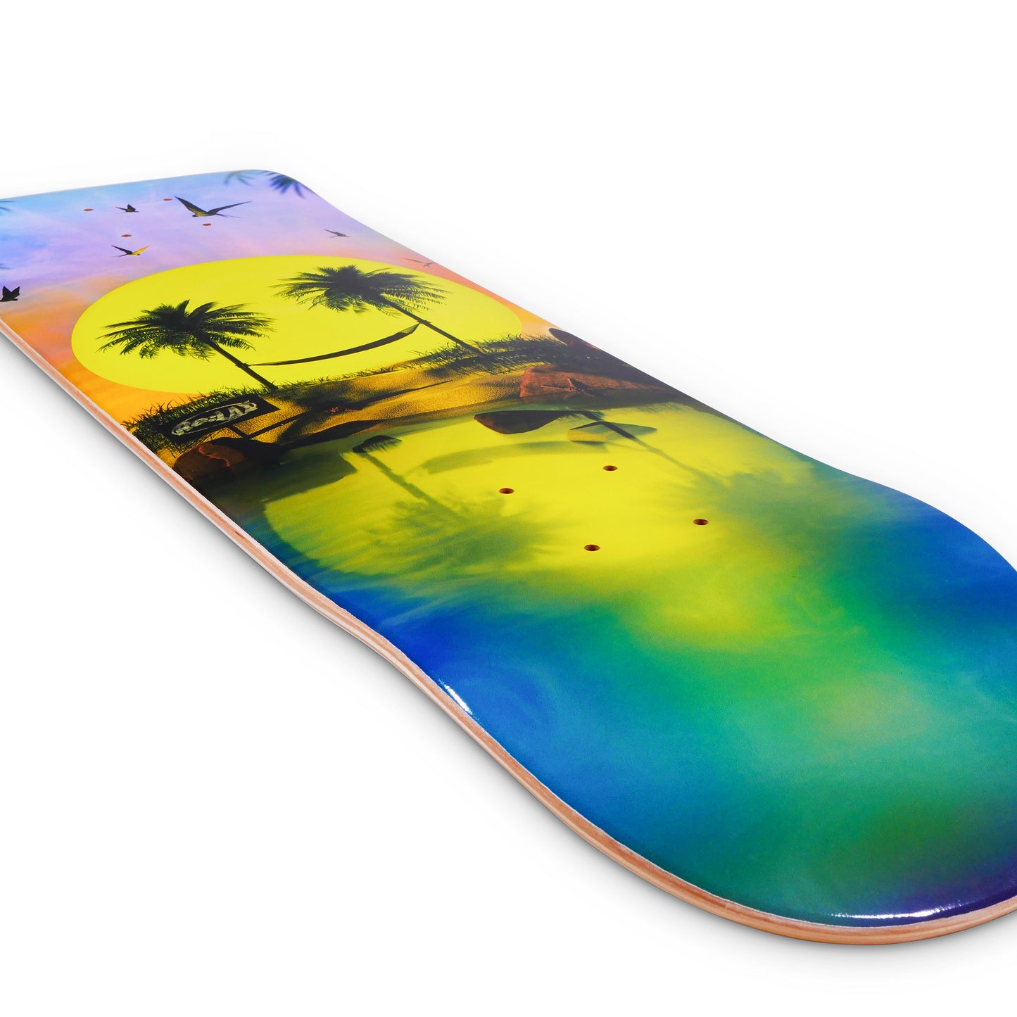 "Island" Skateboard Deck