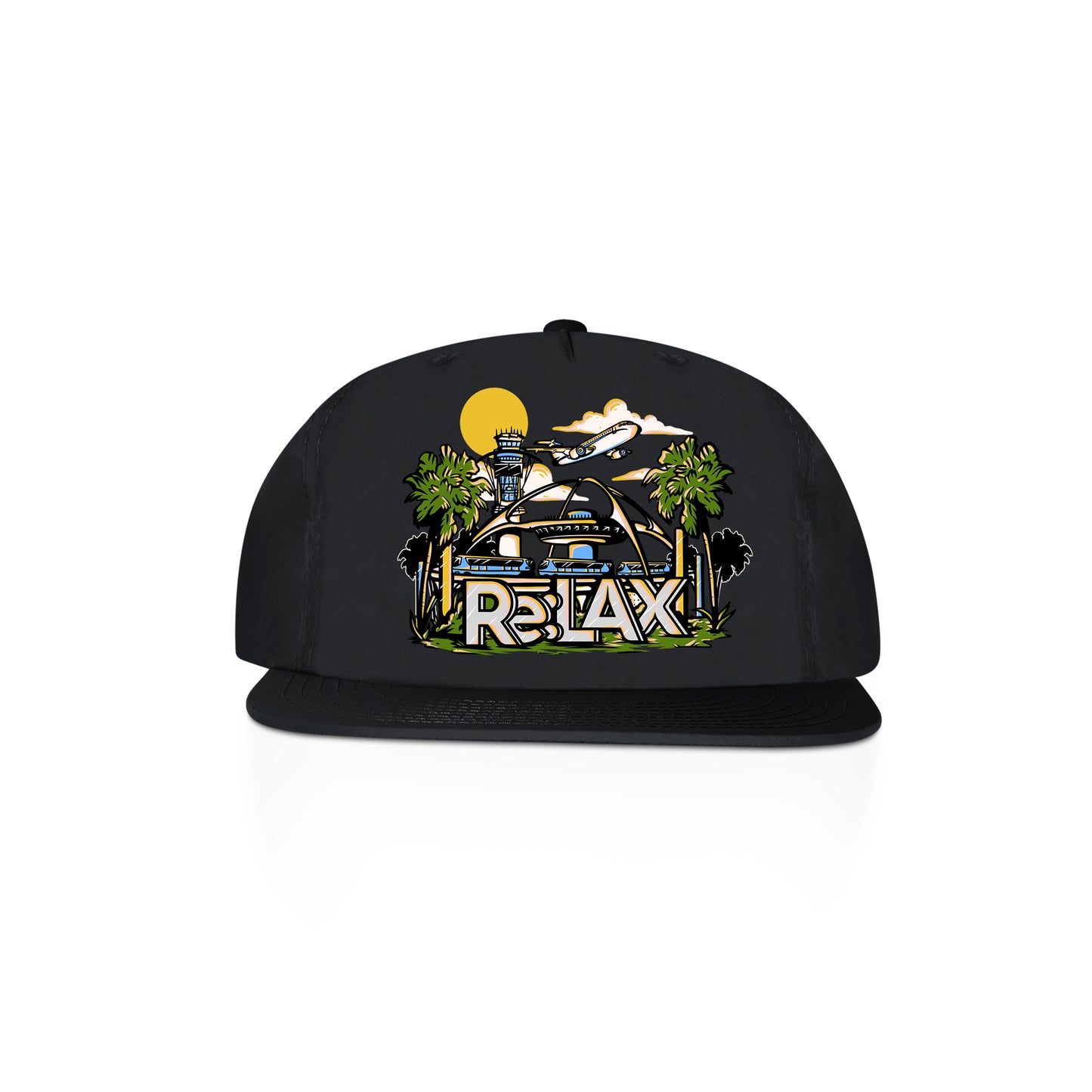 "Airport" Nylon Snapback Hat