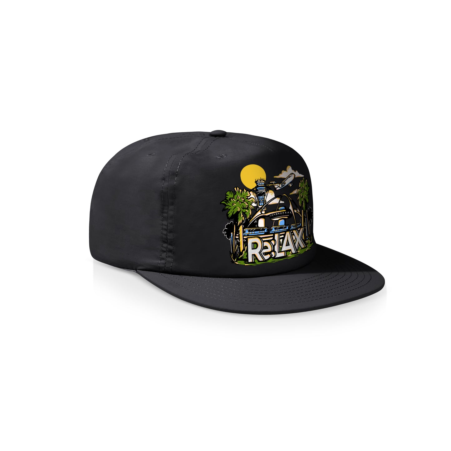 "Airport" Nylon Snapback Hat