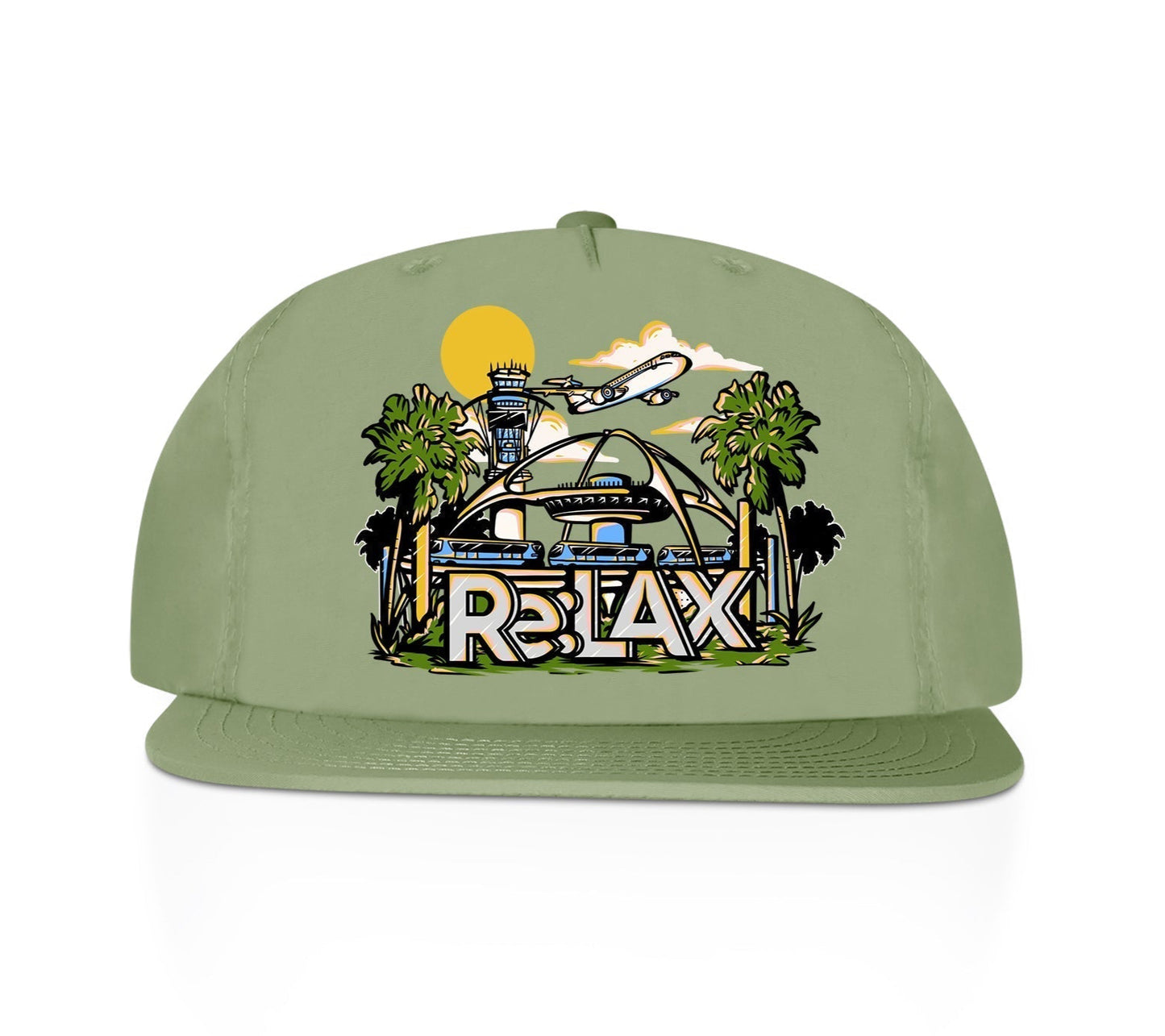 "Airport" Nylon Snapback Hat