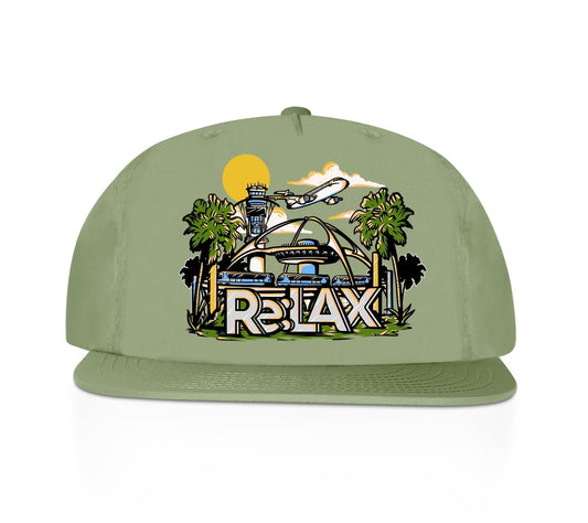 "Airport" Nylon Snapback Hat