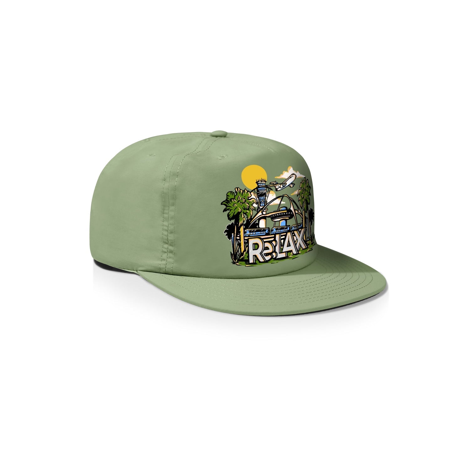 "Airport" Nylon Snapback Hat