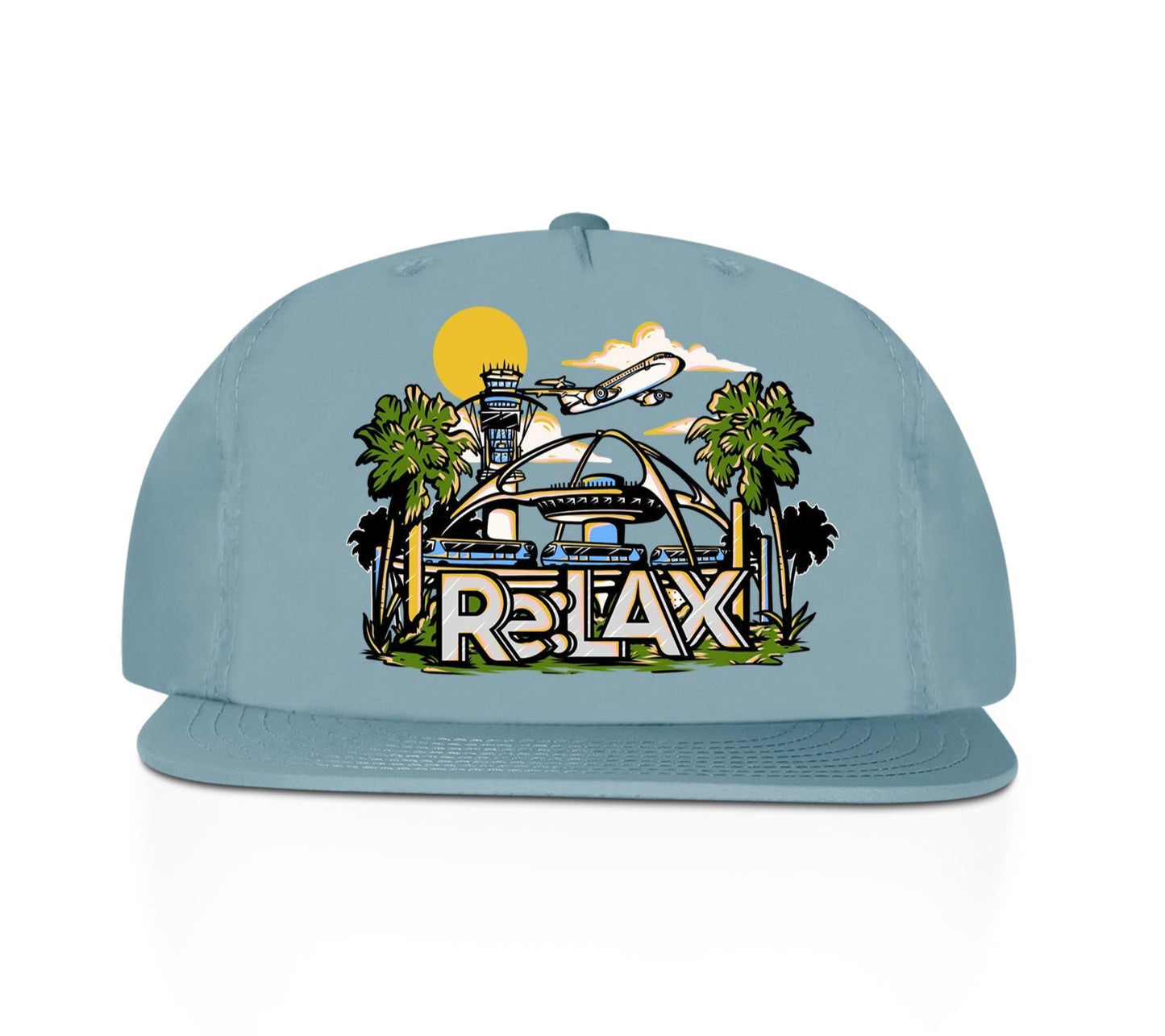 "Airport" Nylon Snapback Hat