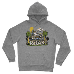 Airport Hoodie in Gray on white background